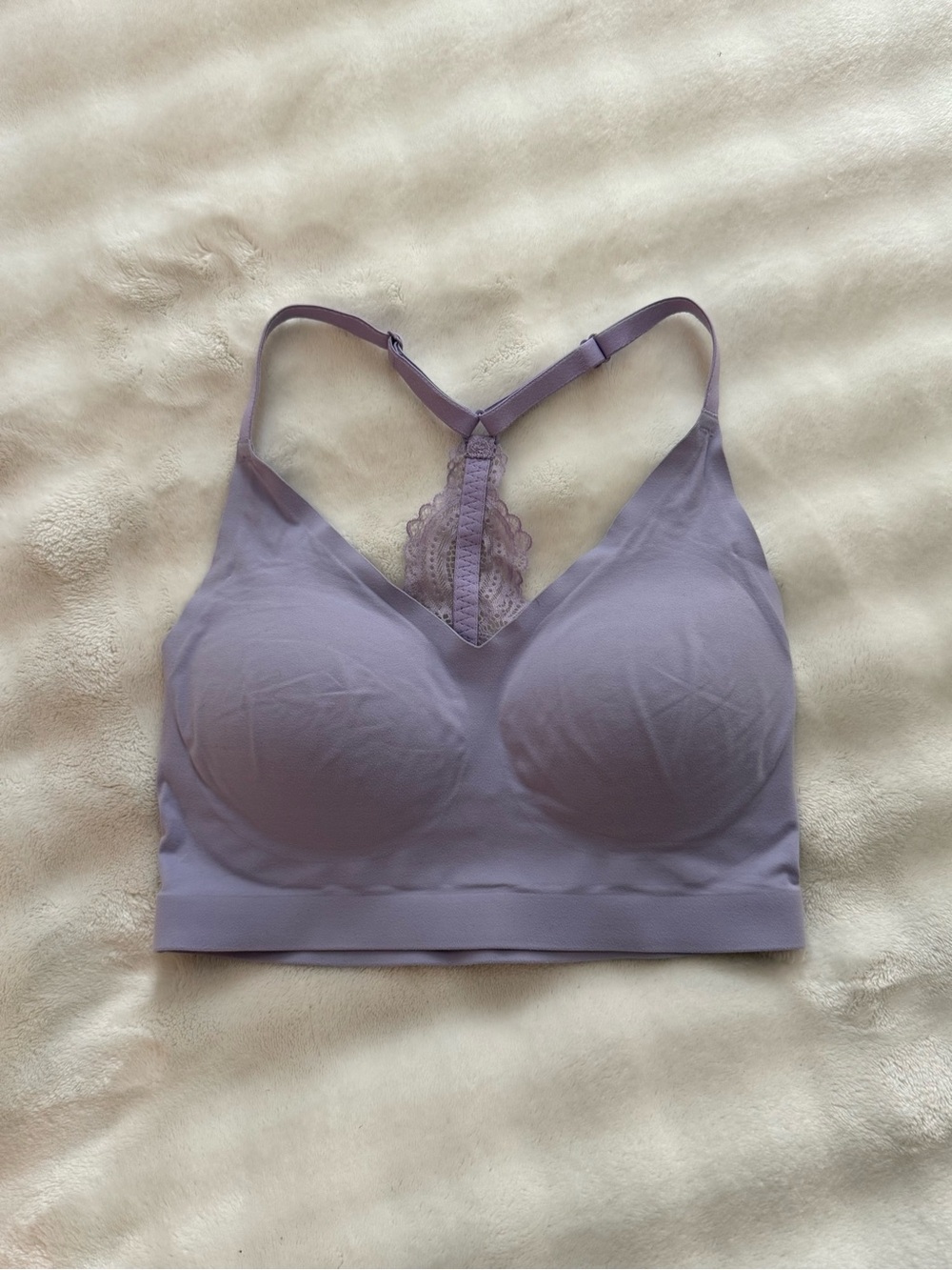 SOMA Intimates Enbliss Racerback Lace Bralette in Soft Lavender ✨